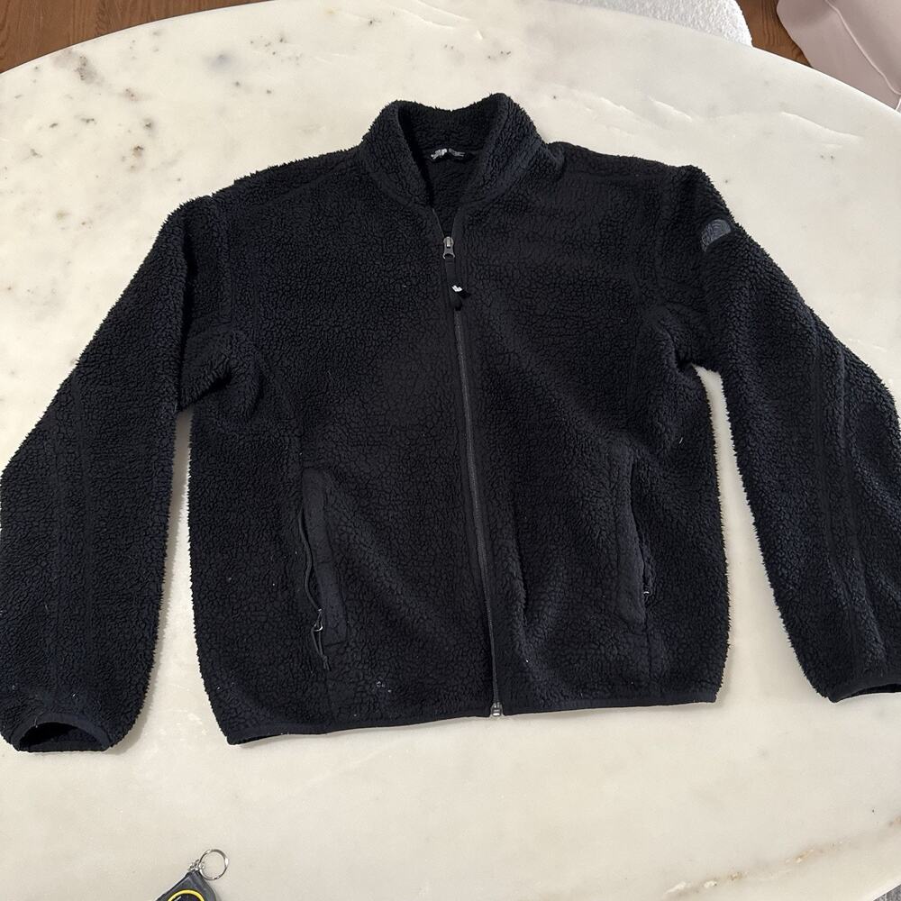 The North Face Women’s L Black Zip Jacket Long Sleeve Pockets Short Casual